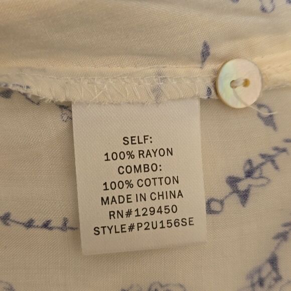 BRINA and EM  rayon combo blouse size large - Picture 9 of 9